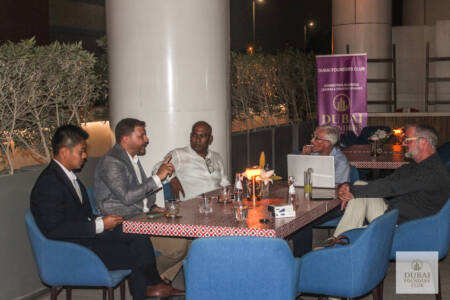 Business leaders attending a Dubai Founders Club networking session