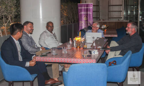 Founders and business leaders at a Dubai Founders Club networking evening